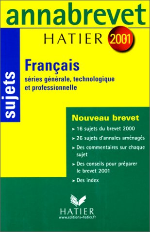 Français sujets 2001